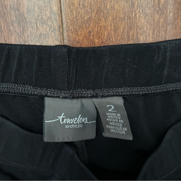 Chico’s Travelers Black Wide-Leg Pants Bundle Set of Two, Size 1 & 2 (8 & 12) - Picture 4 of 10